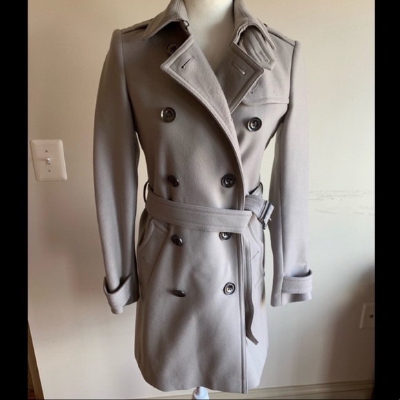 Authentic Burberry Brit Wool Cashmere Coat S4 - Picture 5 of 6